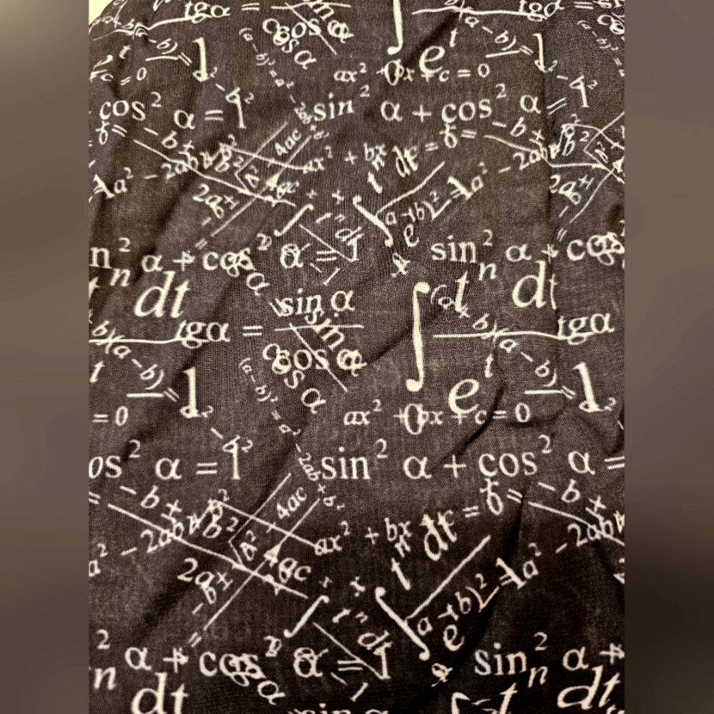 Trigonometry Math Equation Infinity Scarf STEM